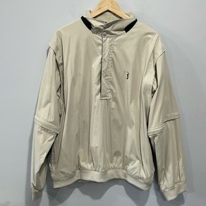 PGA Tour Men's Golf Performance size large pullover jacket convertible sleeves